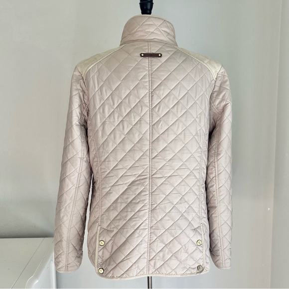Lauren Ralph Lauren Diamond-Quilted Mockneck Jacket in Birch, Large - Picture 9 of 15